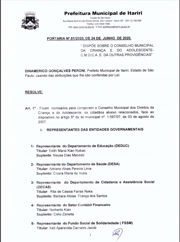 Prefeitura Municipal de Itatiaiuçu - COMUNICADO Conselho Municipal do  Usuário de Serviços Públicos